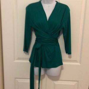 Issa Banana Republic Wrap Style Top M NWT